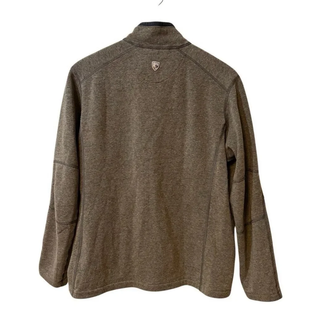 Kuhl Revel Pullover Mens Large 1/4 Zip Fleece Sweater Hiking Jacket